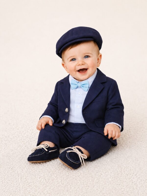 Costum botez baieti PATRICK, bleumarin