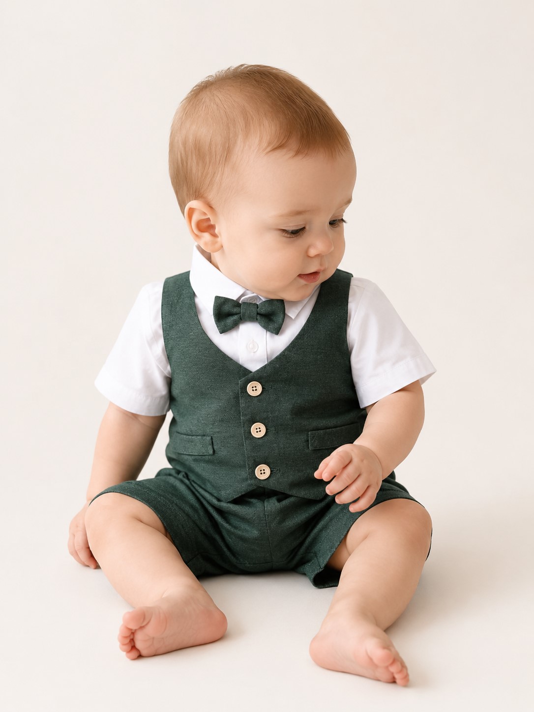 costumas botez baieti verde de in1
