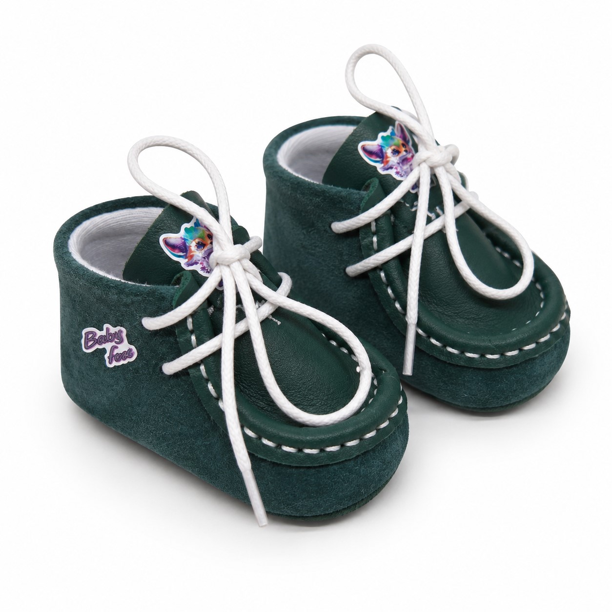 pantofi bebe botez verde fox (3)