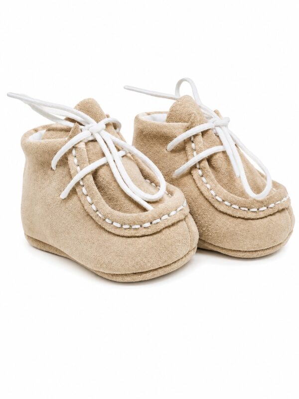 Pantofi bebe piele naturala bej