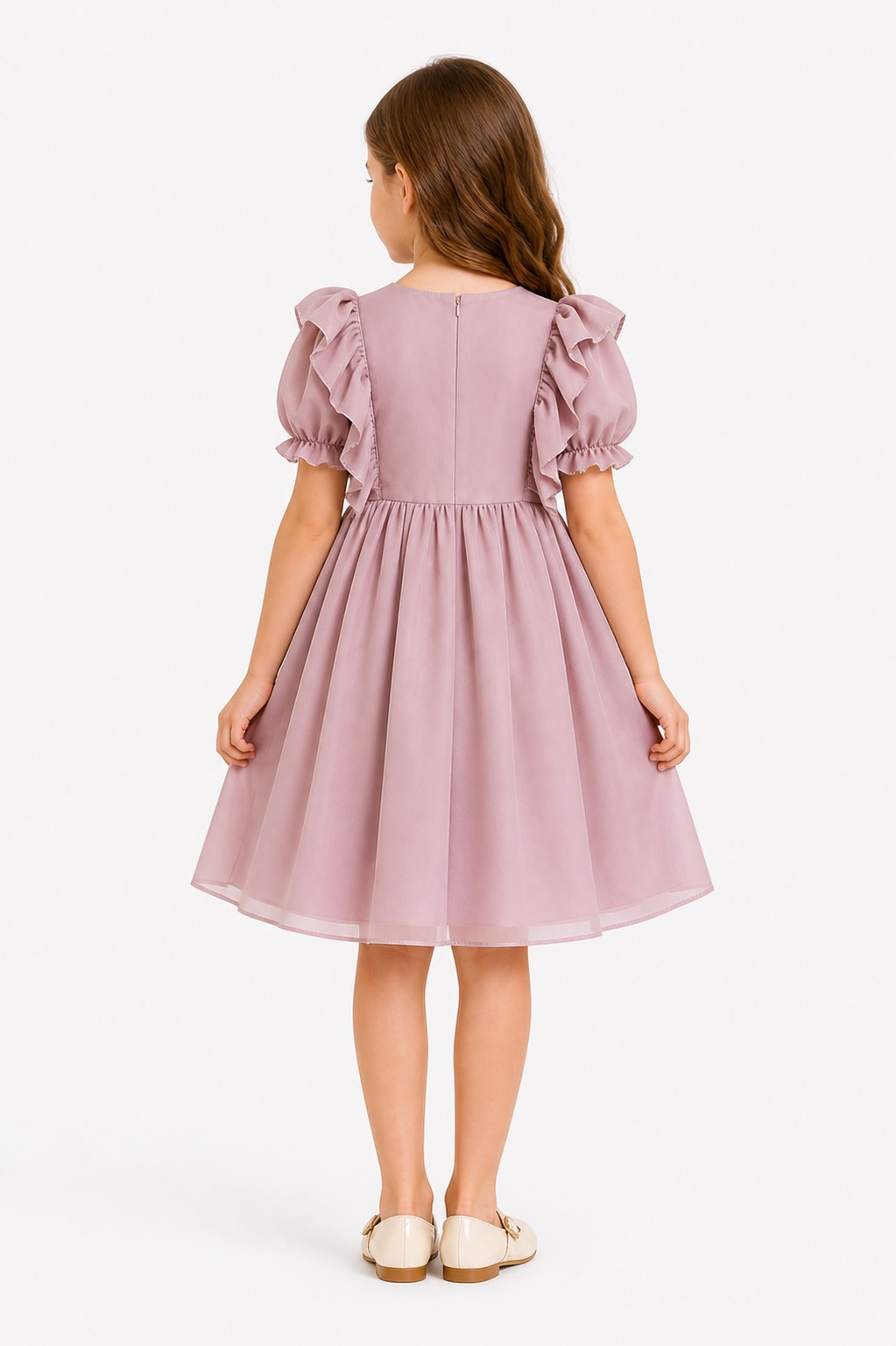 rochie fete Izabela roz1