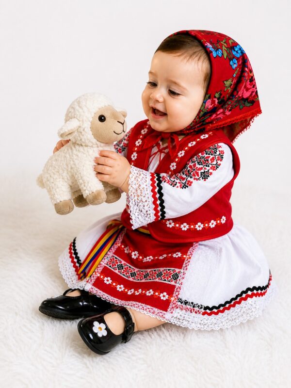 Rochita botez traditionala fete Maria