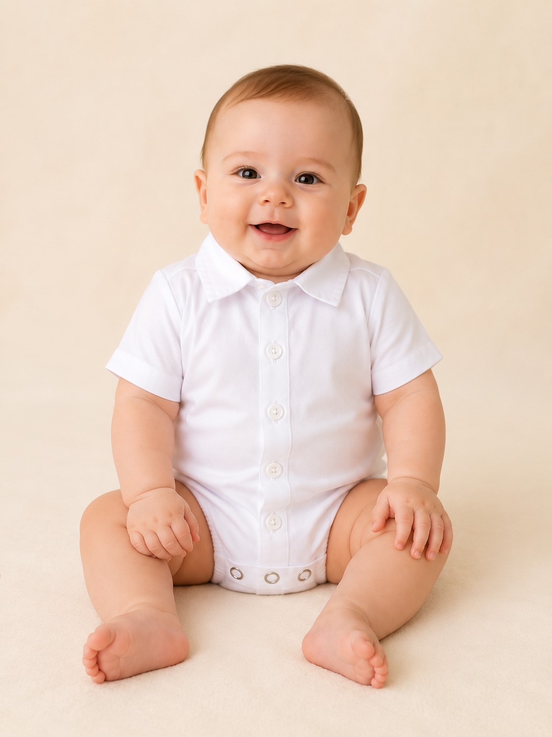 camasa body baieti maneca scurta alba3