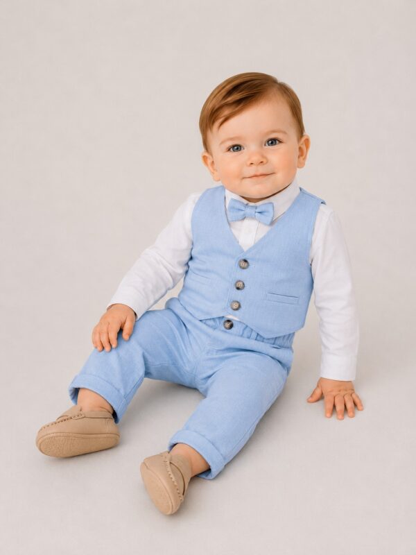 Costum elegant bebelusi MARCO albastru
