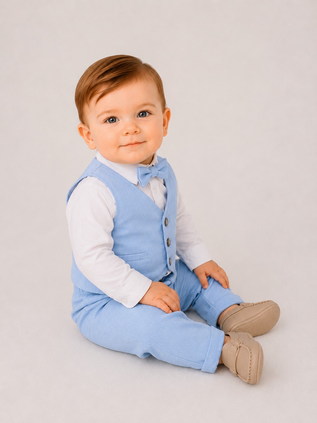 costum elegant bebelusi Marco bleu1