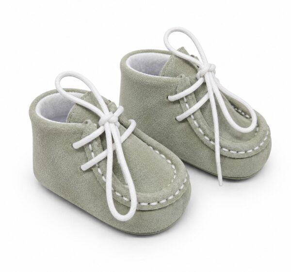 Pantofi botez baieti vernil