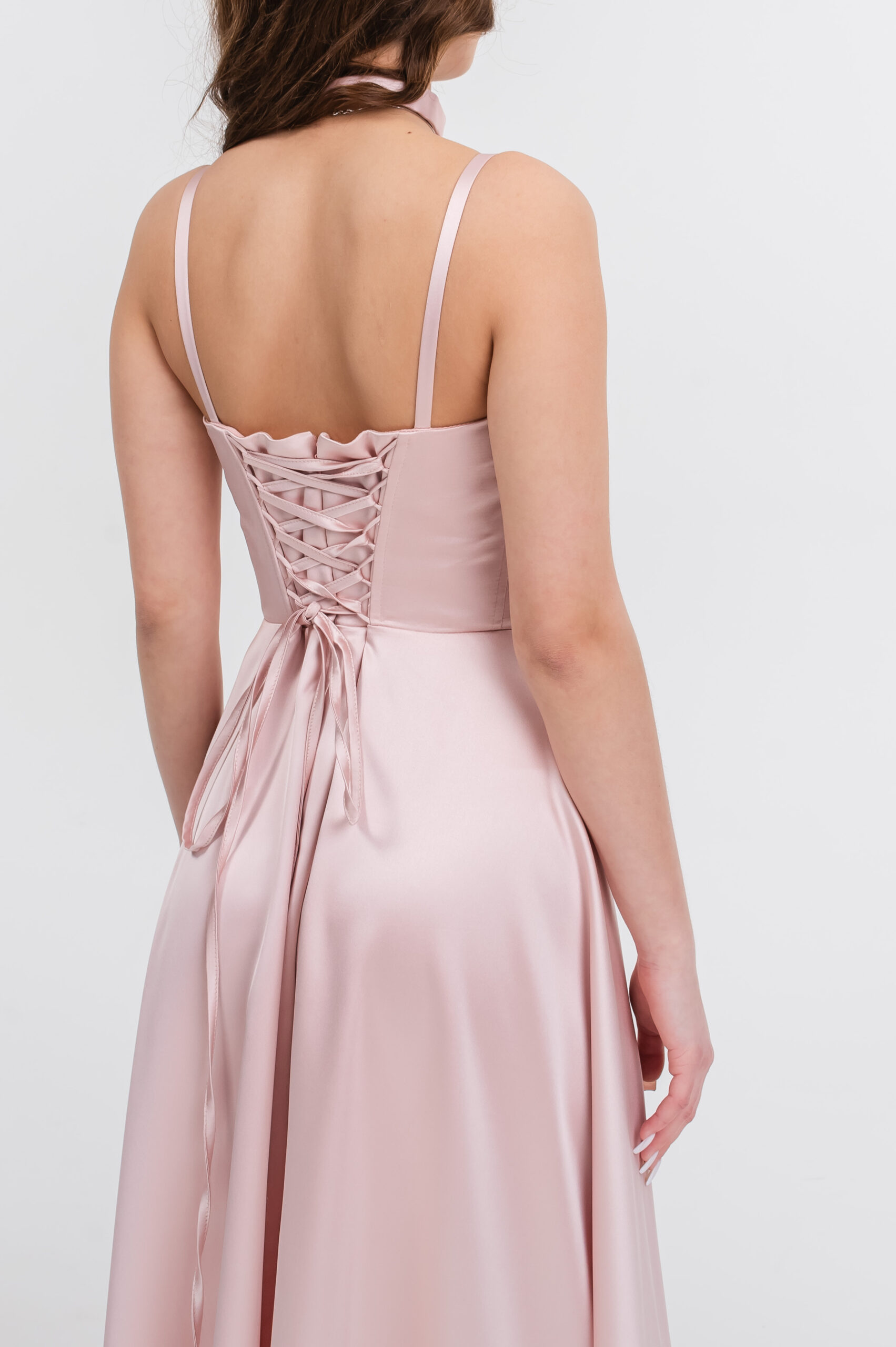 rochie tip corset fete Ayana roz (10)