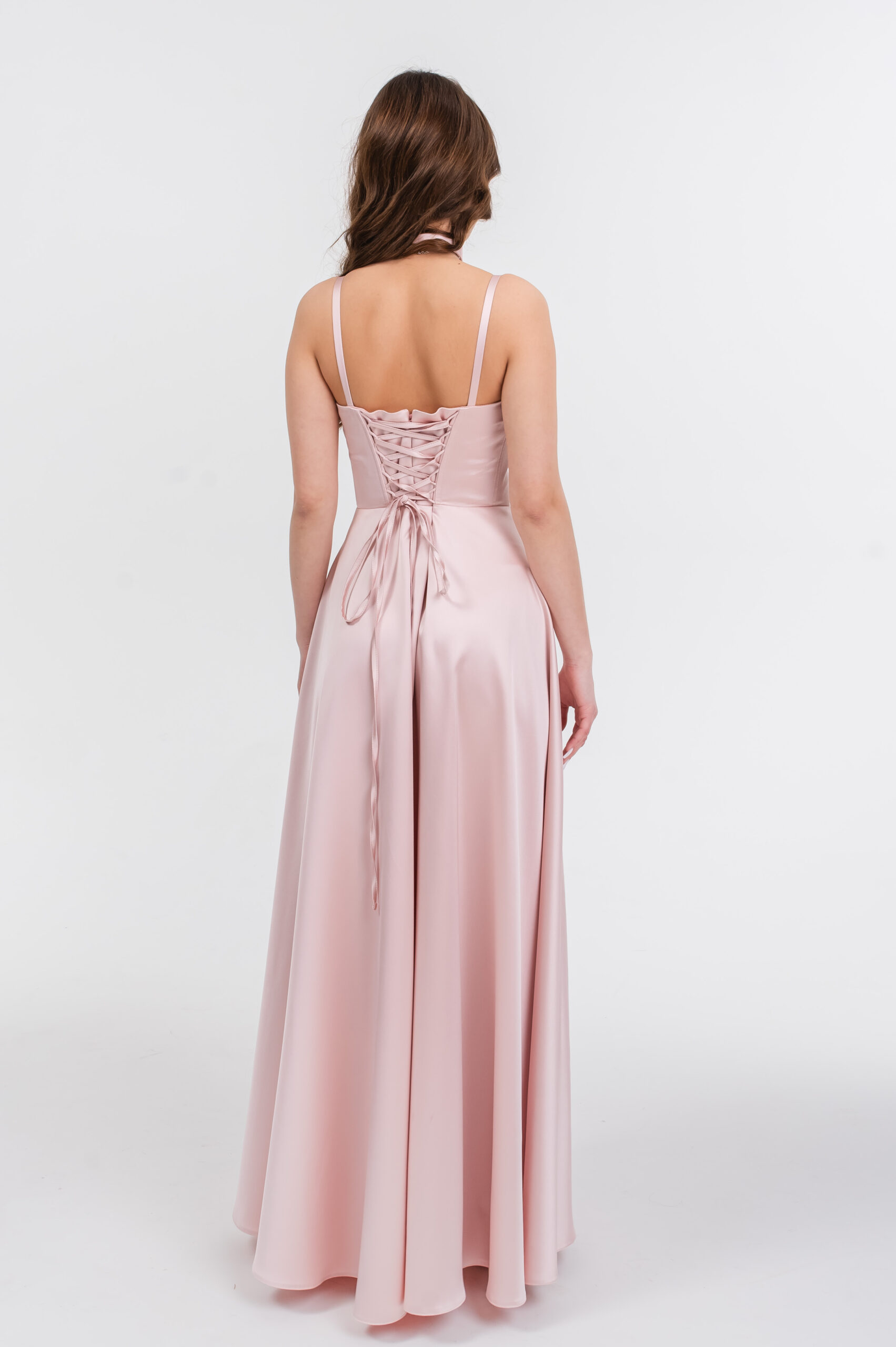 rochie tip corset fete Ayana roz (12)