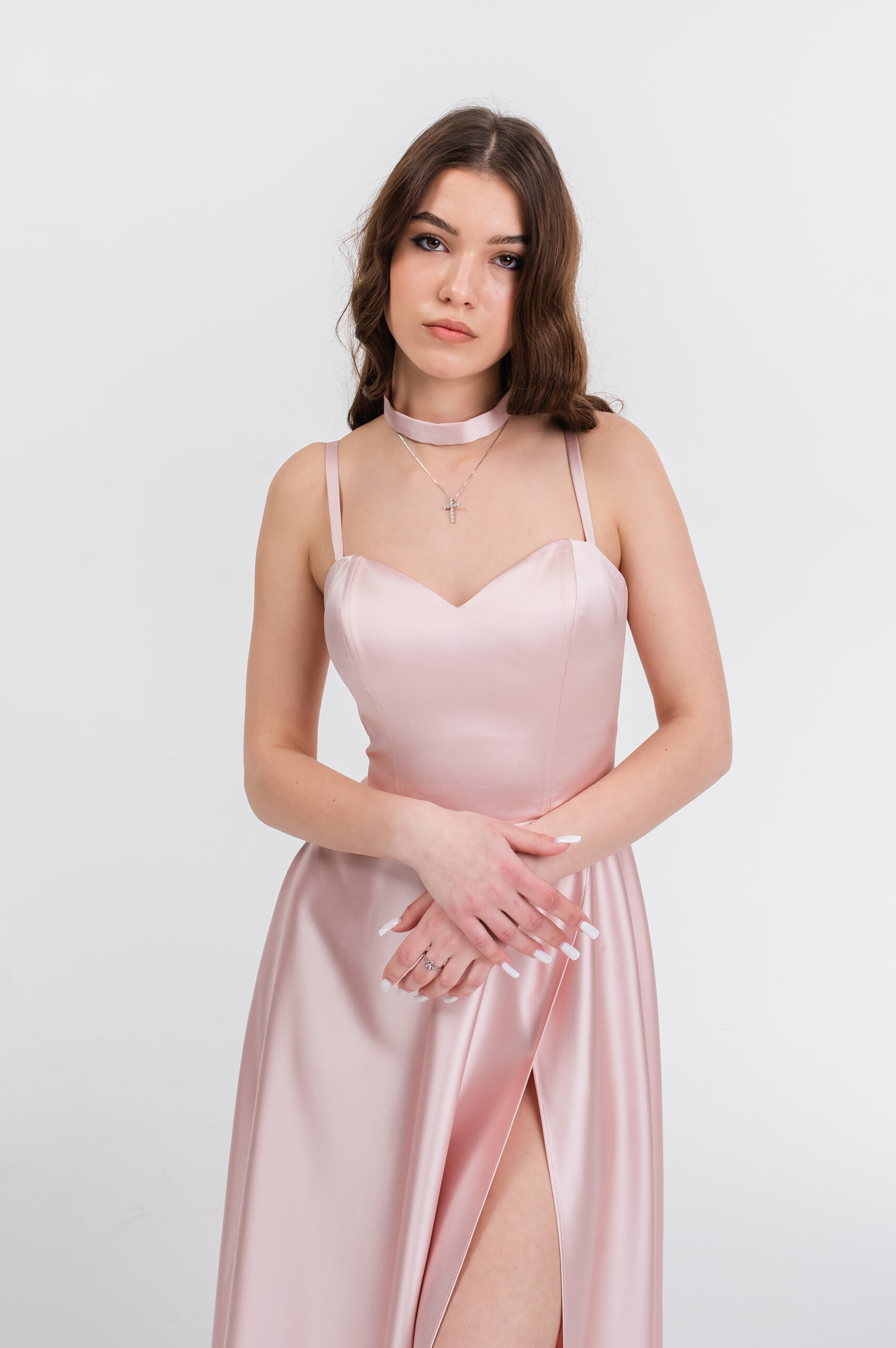 rochie tip corset fete Ayana roz (15)