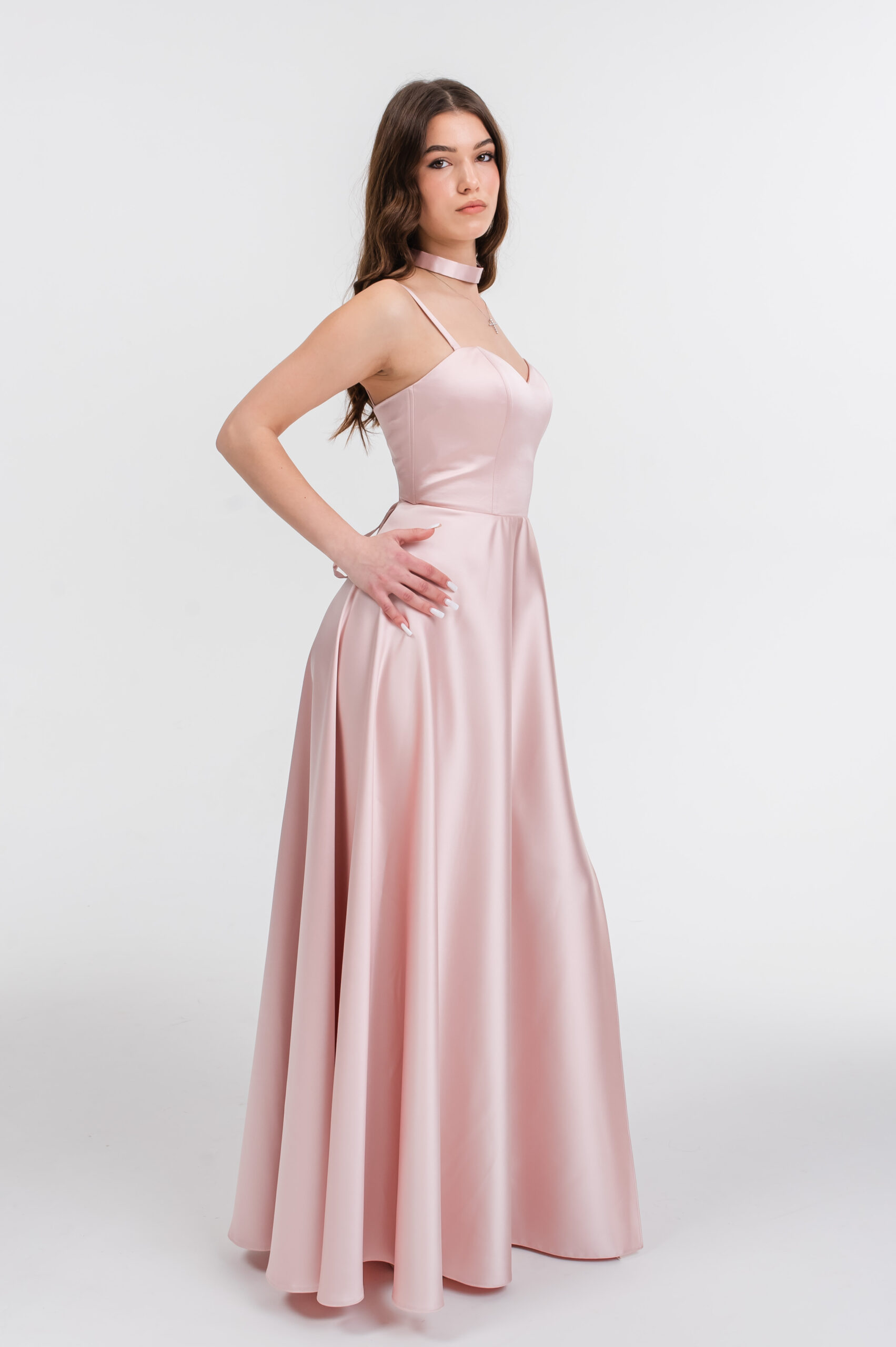 rochie tip corset fete Ayana roz (7)