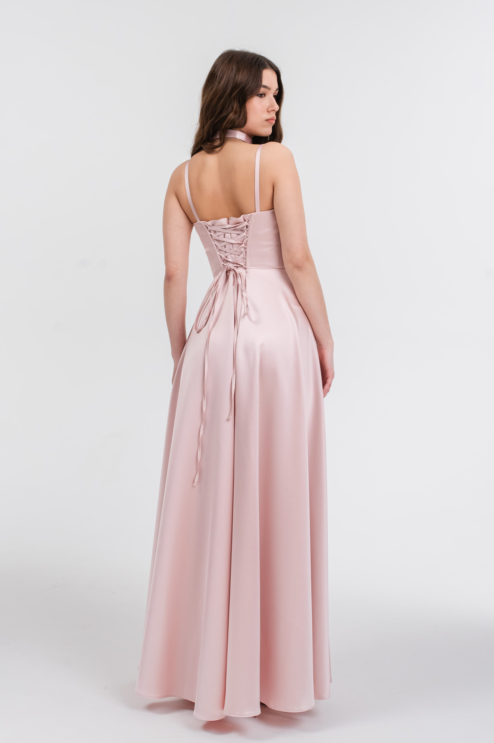 rochie tip corset fete Ayana roz (9)
