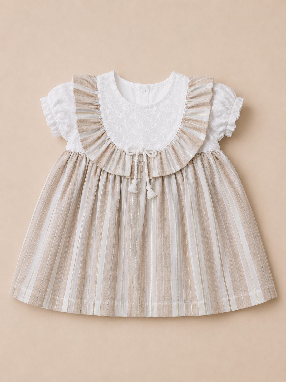 rochie vara fetite bej VIKI6
