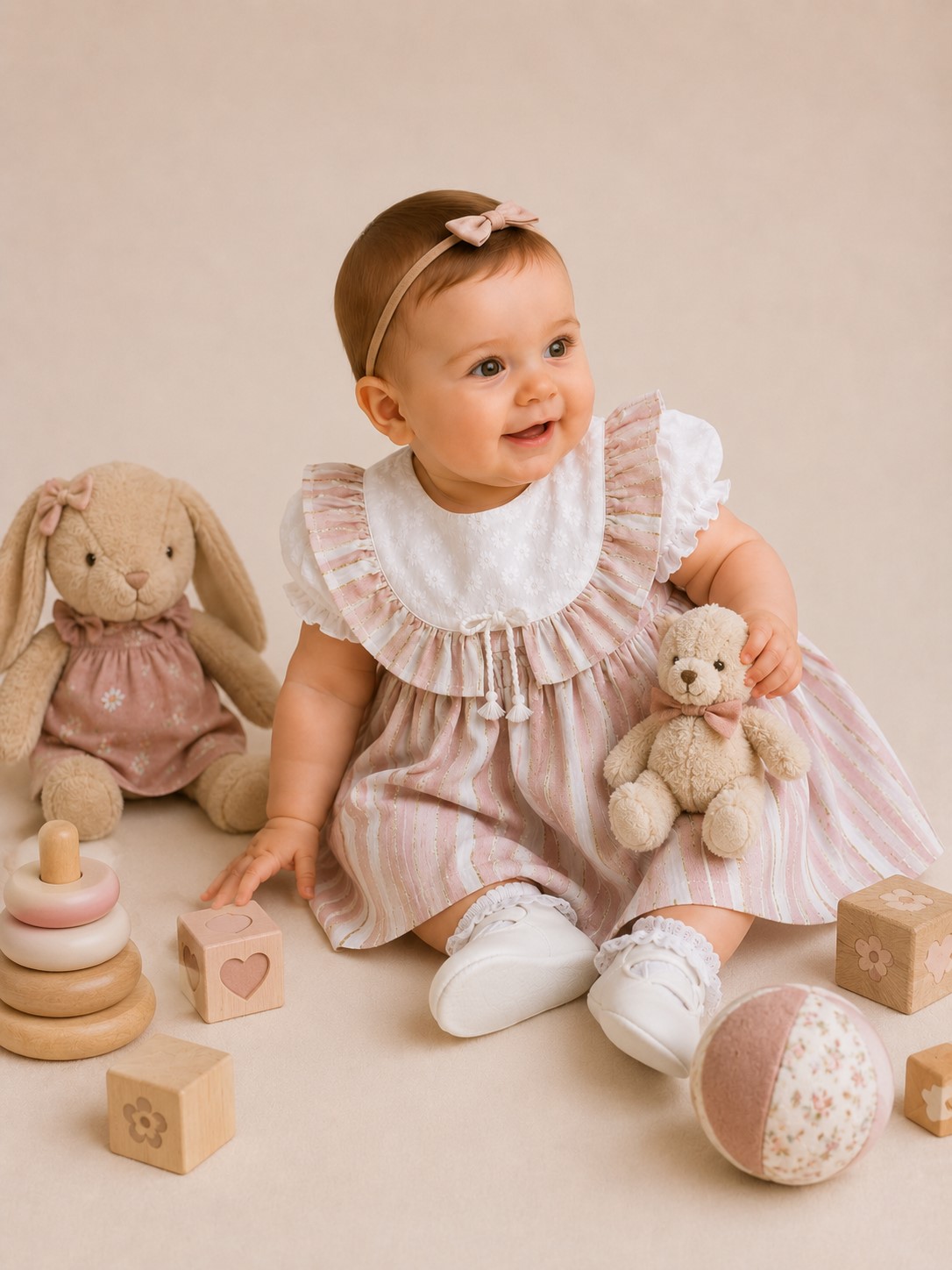 rochie vara fetite roz VIKI2