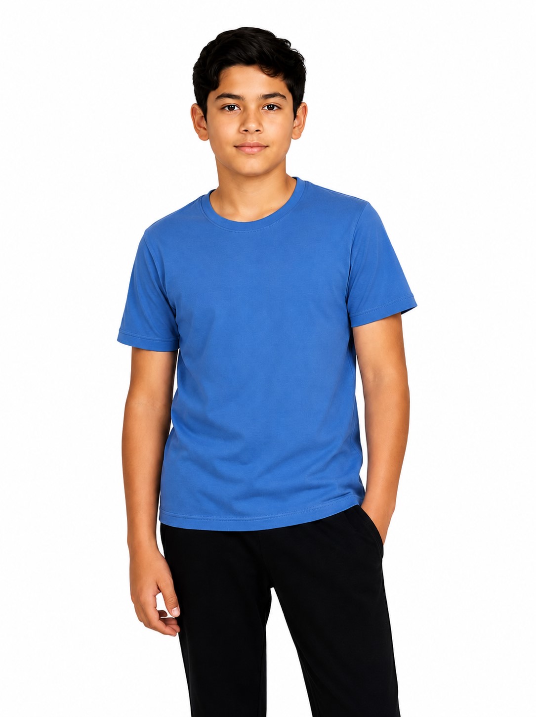 tricou bumbac copii Adamo albastru