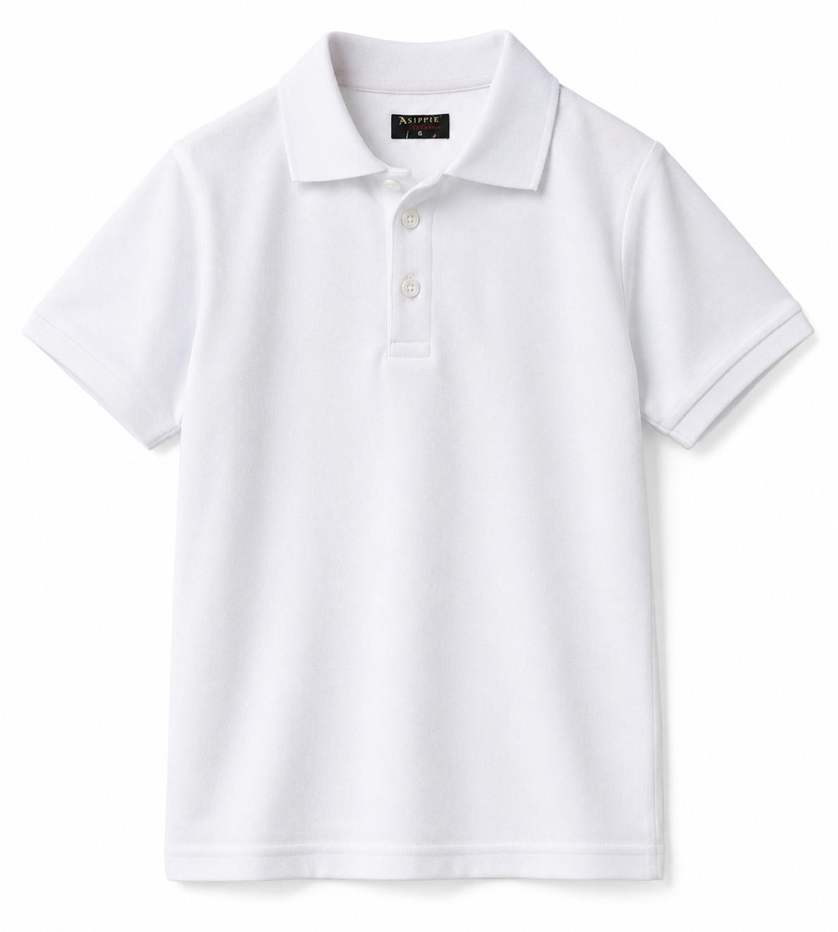 tricou polo alb baieti