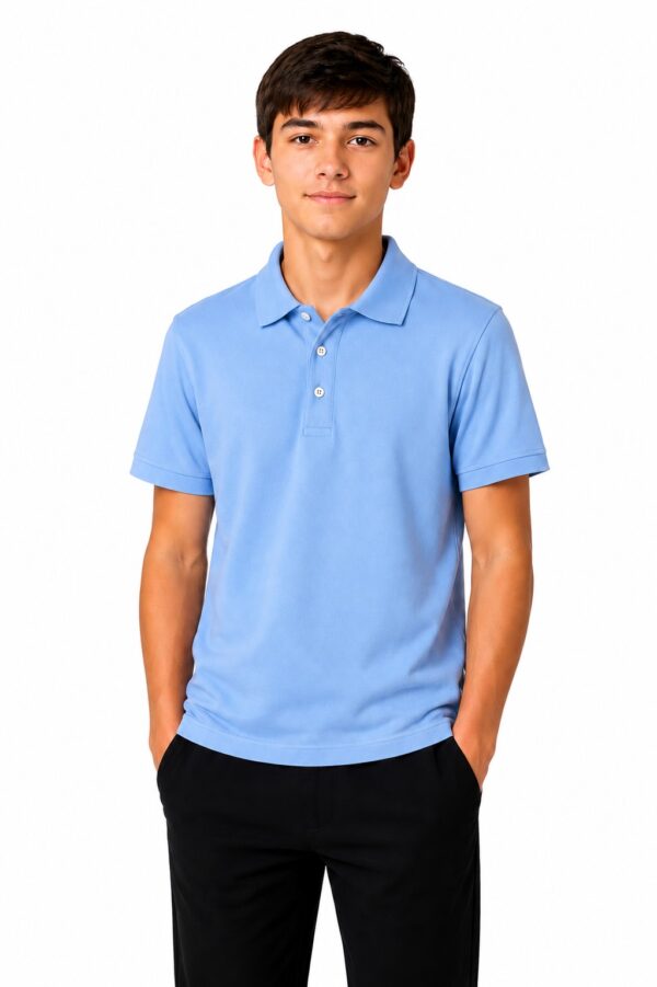 Tricou polo albastru baieti REMUS