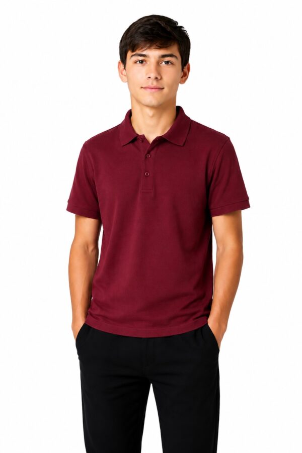 Tricou polo baieti REMUS grena