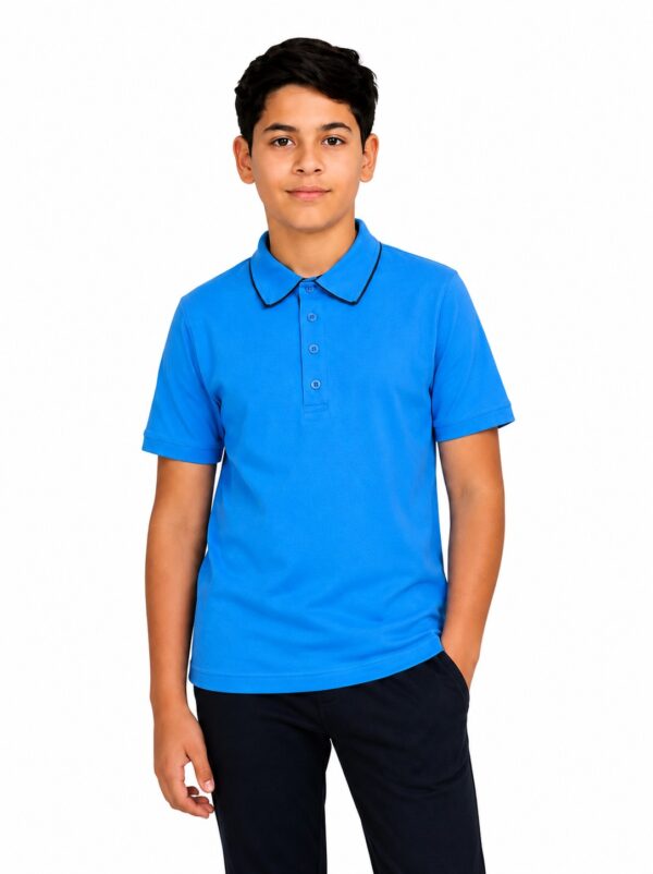 Tricou polo baieti GABRIEL turcoaz