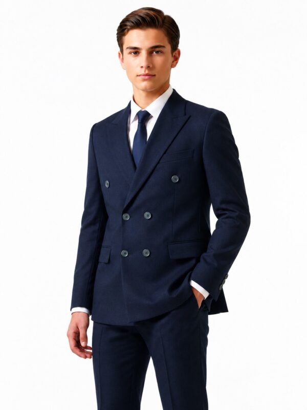 Costum elegant bleumarin băieți CAIUS 12-16 ani