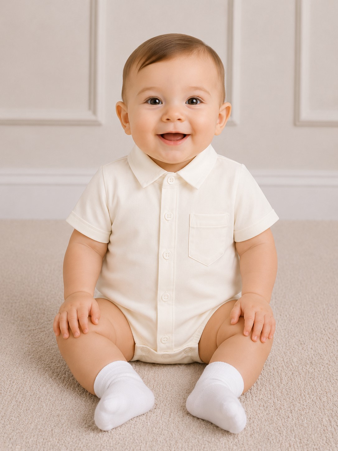 camasa body bebe maneca scurta ivory1