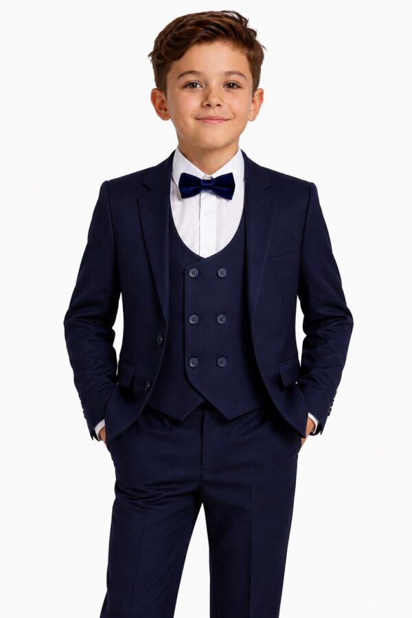 Costum elegant bleumarin baieti OVIDIU 3-6 ani