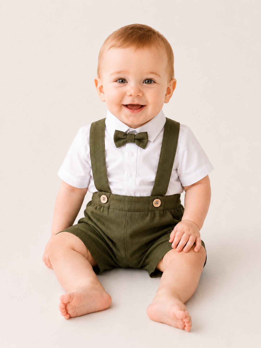 costum botez vara baieti Catlin verde olive2