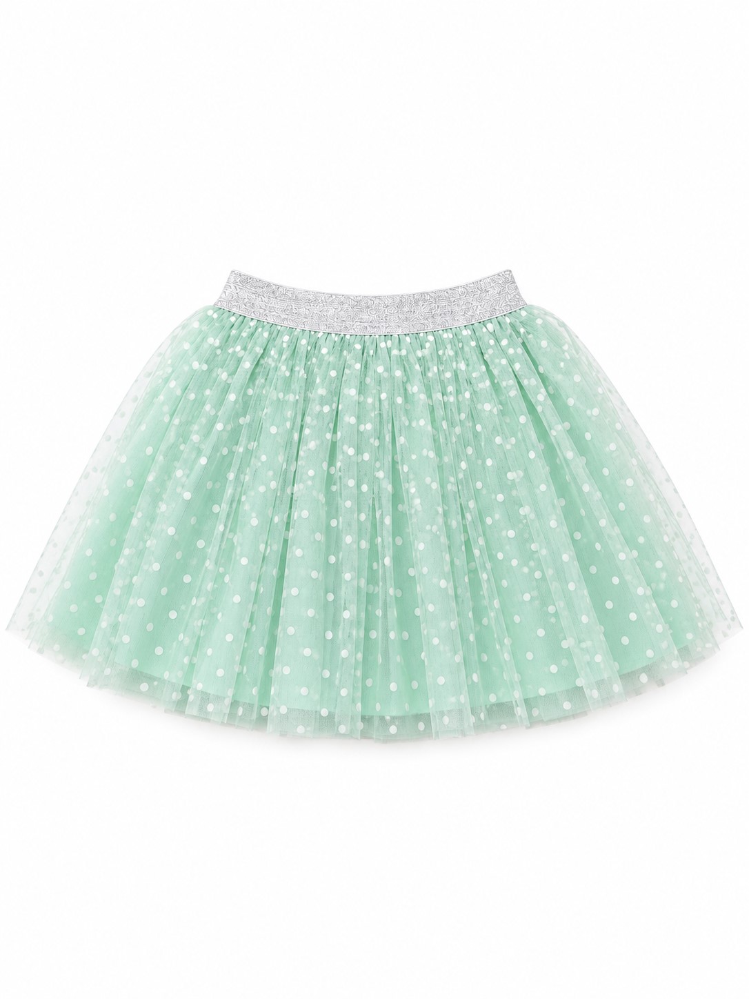 fusta tulle fete verde ANIA2