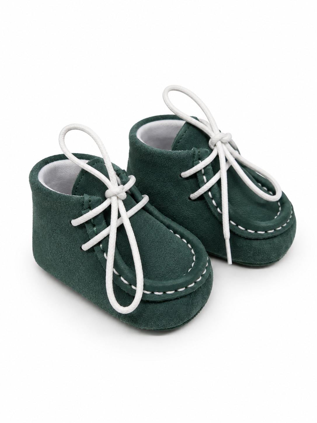 pantofi bebe botez verde