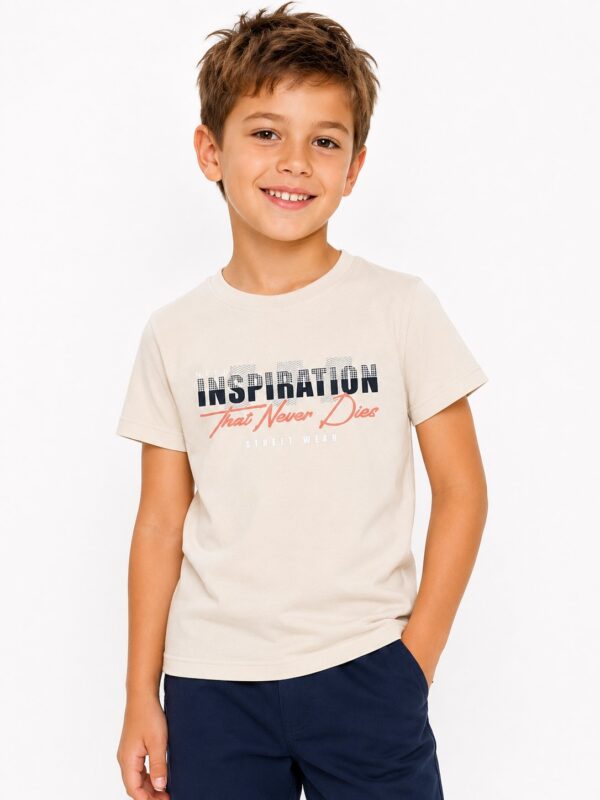 Tricou baieti INSPIRATION bej