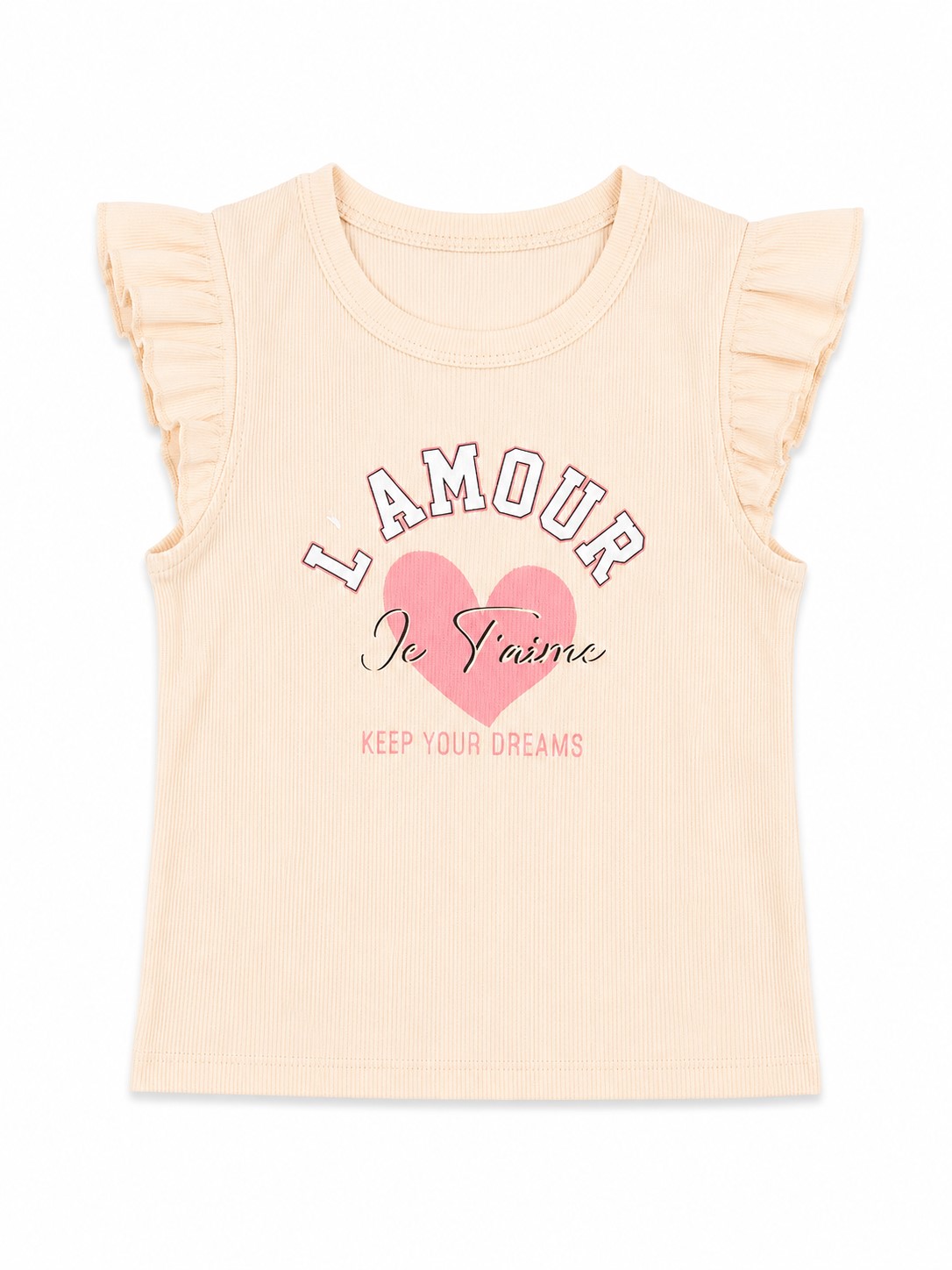 tricou fete piersica Lamour (2)