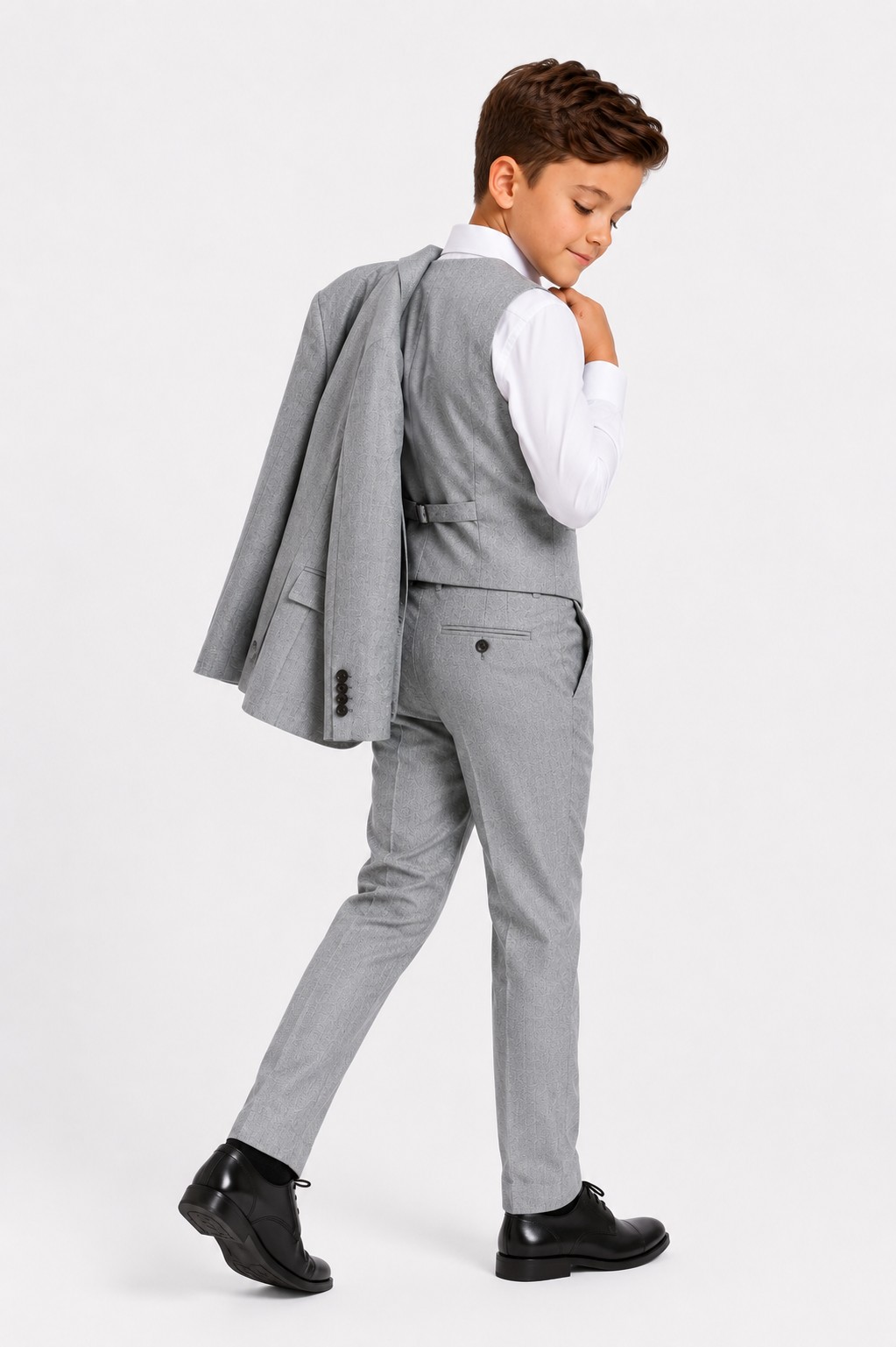 Costum elegant băieți 3-12 ani ELIAS gri 2