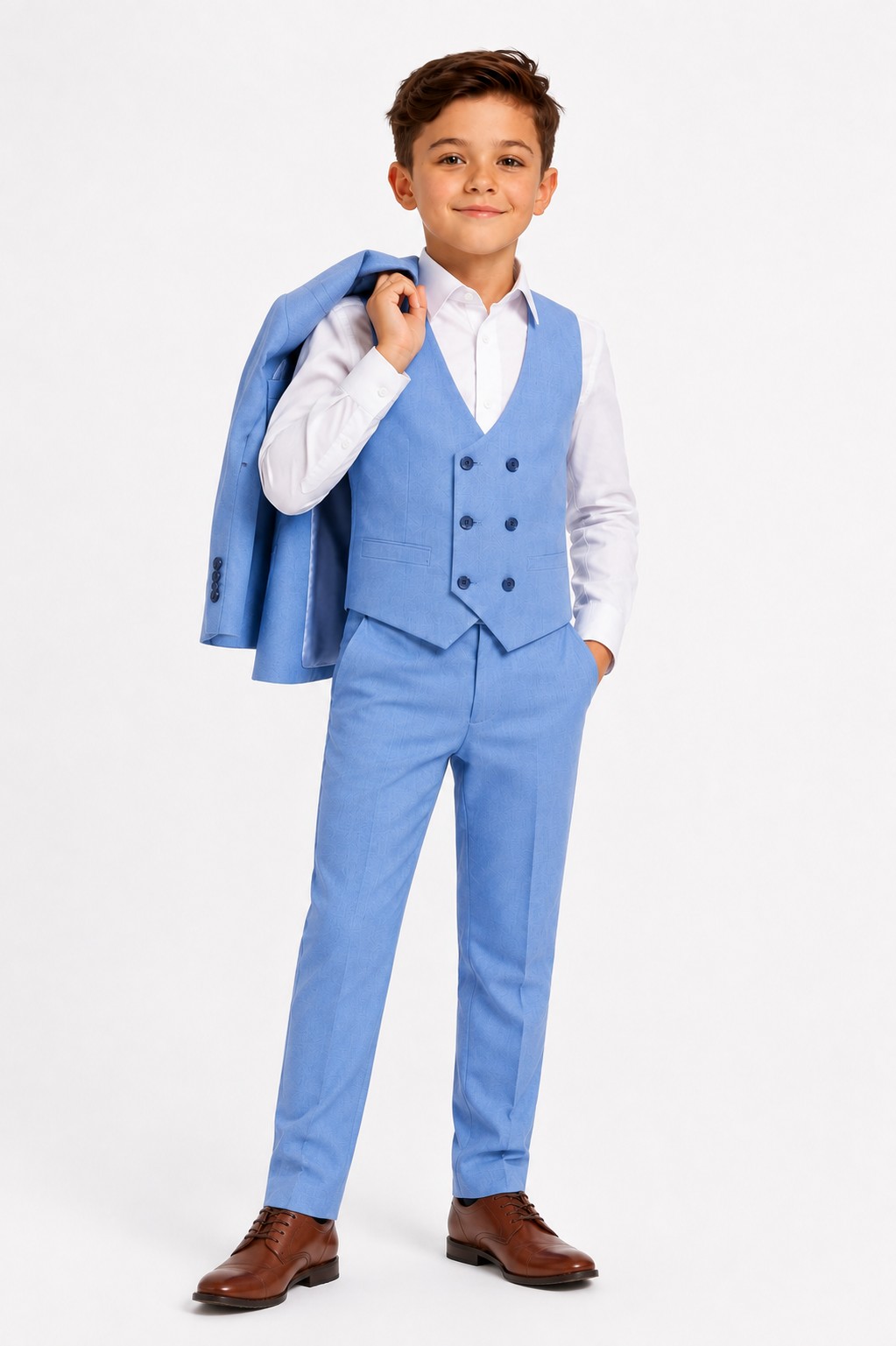 Costum elegant băieți 3-12 ani ELIAS verde menta 22