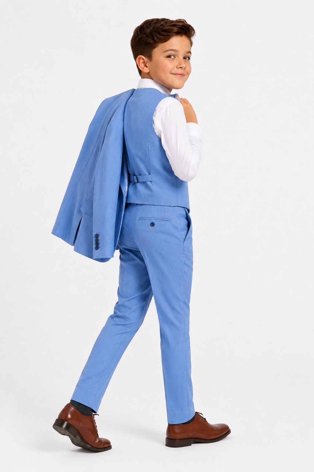 Costum elegant băieți 3-12 ani ELIAS verde menta 3