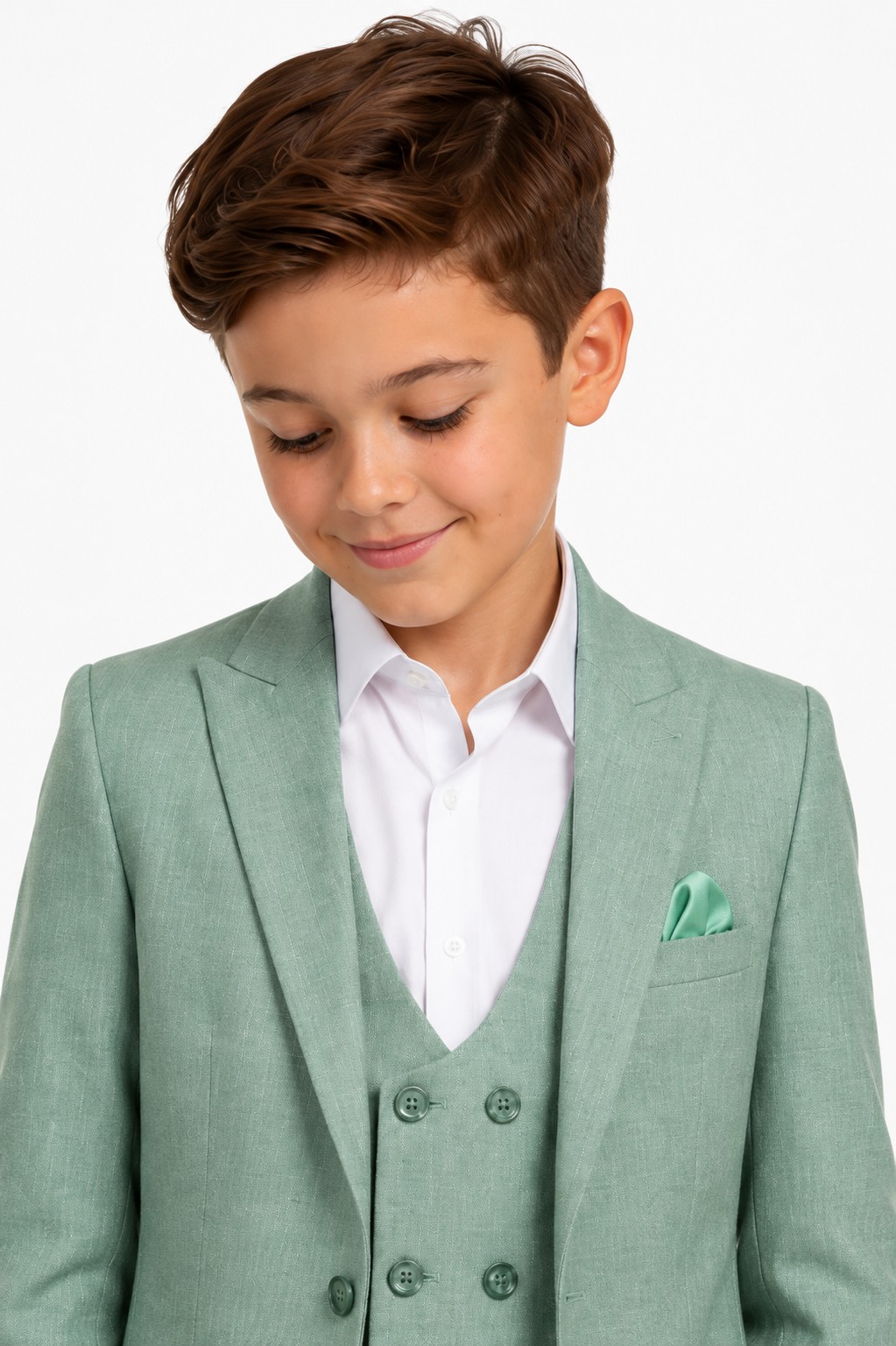 Costum elegant băieți 3-12 ani ELIAS verde menta 4