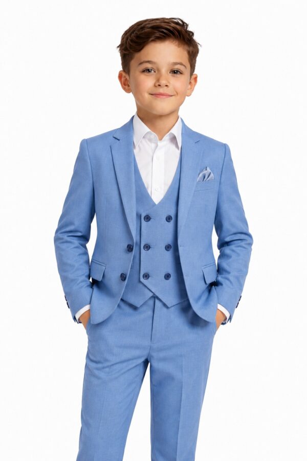 Costum elegant băieți 3-12 ani ELIAS albastru