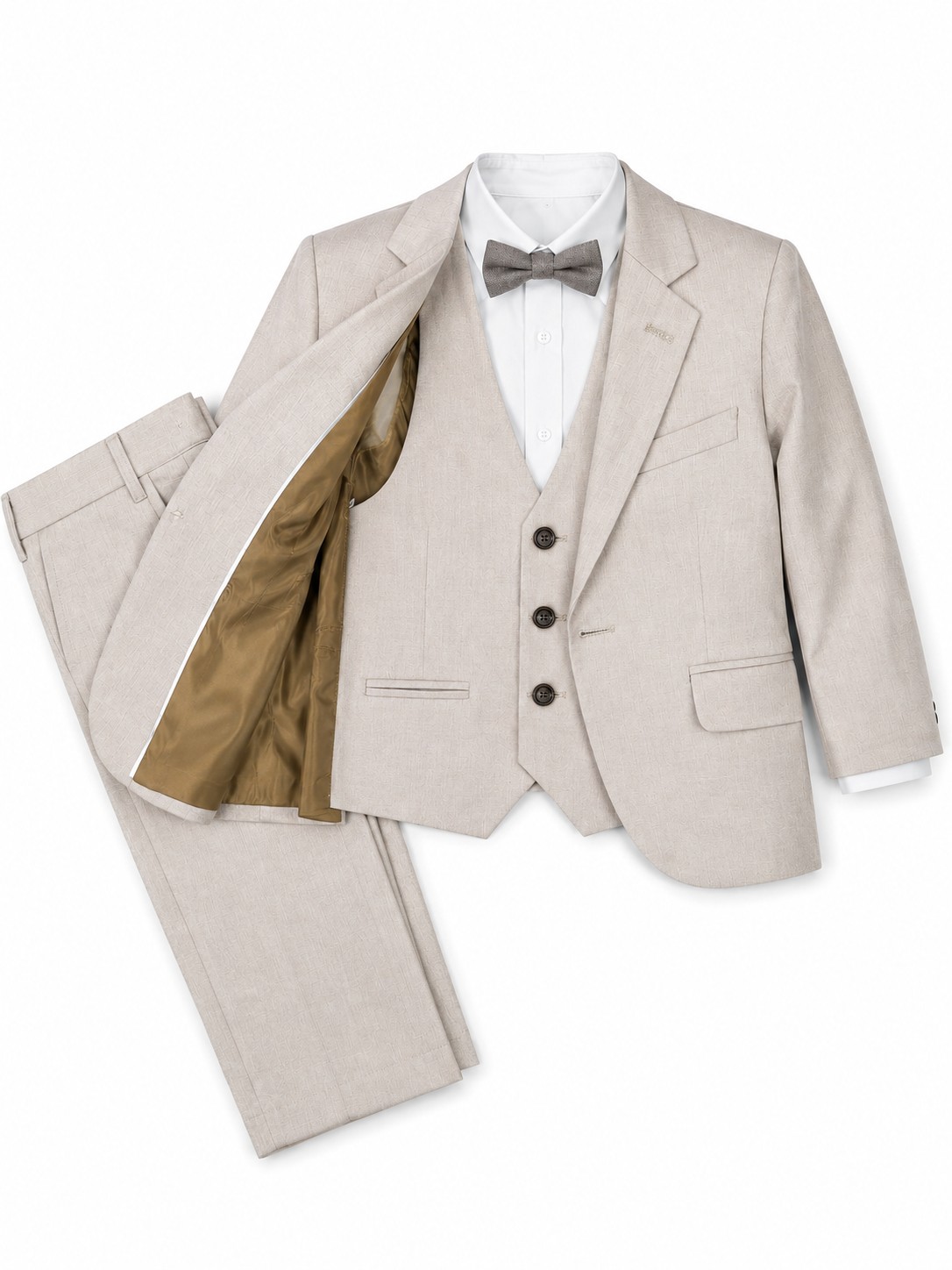Costum elegant baieti MANU bej