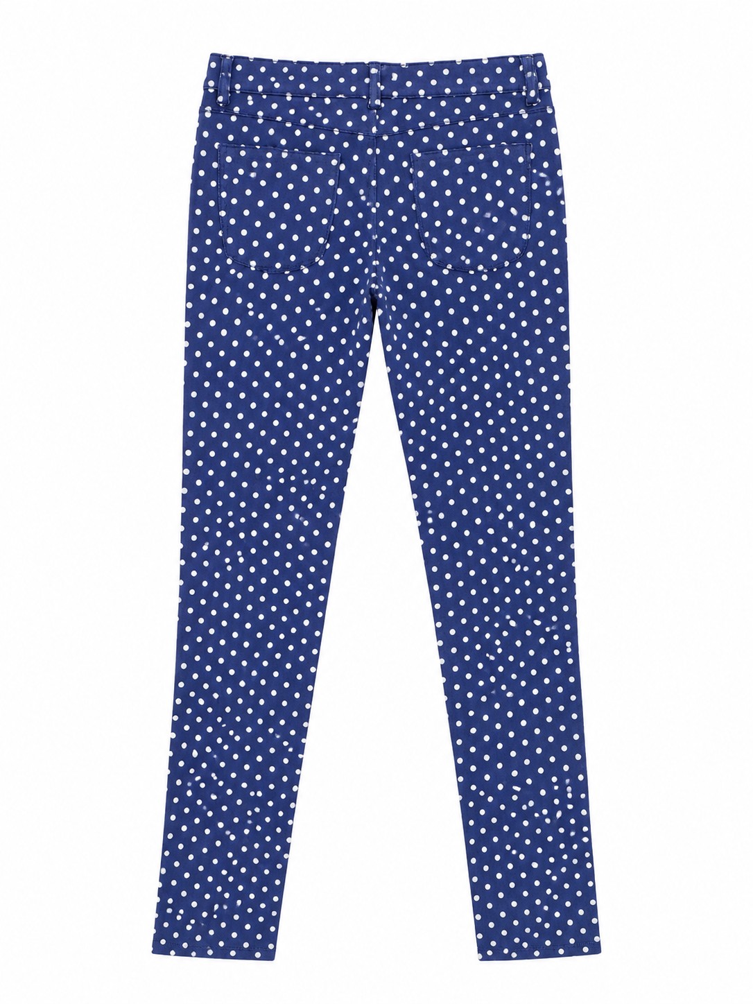 Pantaloni fete bleumarin cu buline albe LETITIA 2