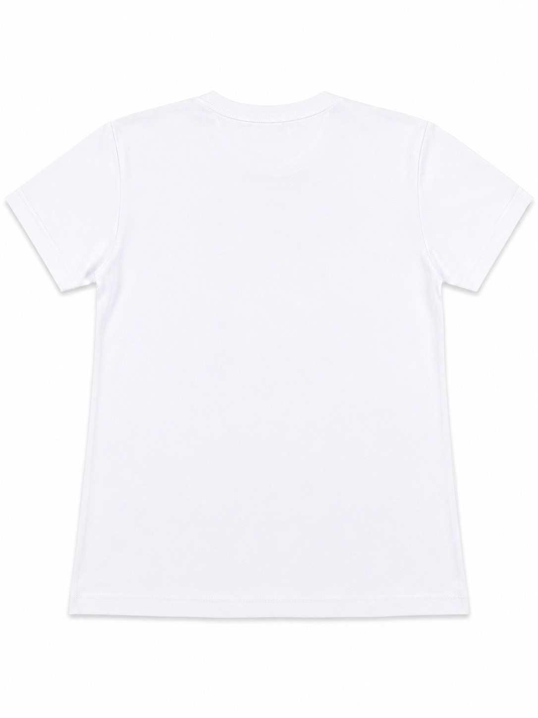Tricou alb pentru fete cu dantela si volanase la guler 2