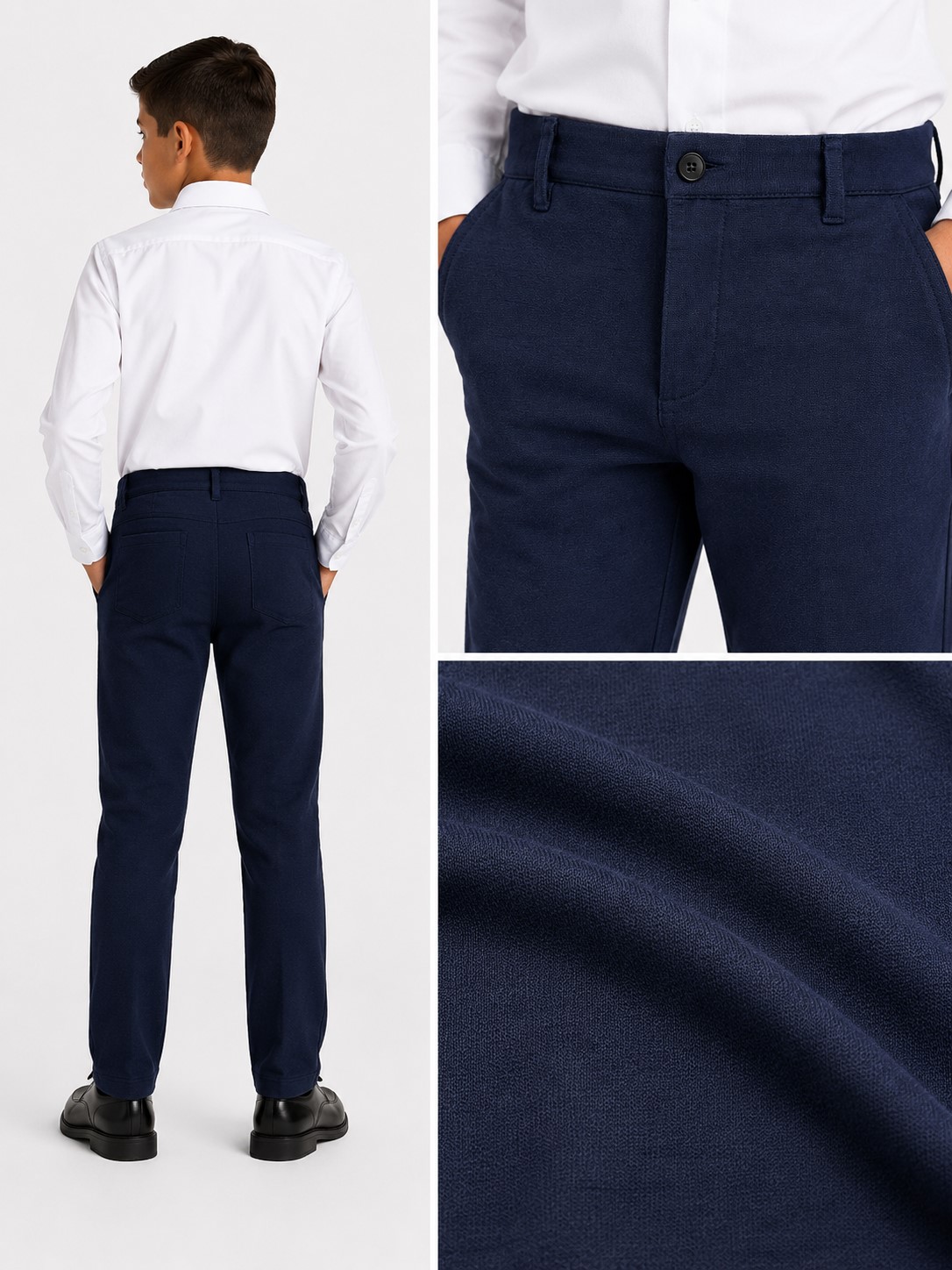 pantaloni baieti costi bumbac bleumarin2