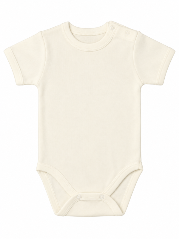 Body bebelusi maneca scurta crem