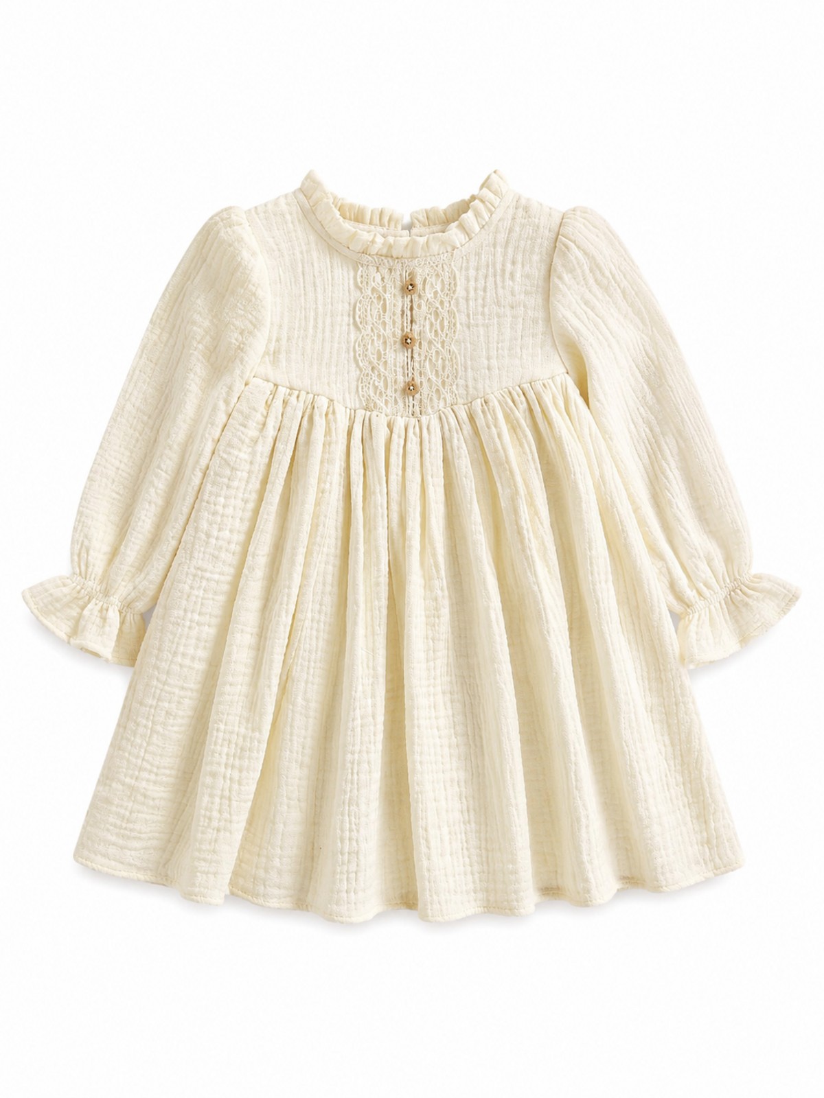 Rochita bumbac fetite MIRUNA crem 2