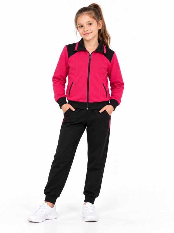 Trening scoala bumbac fete fucsia