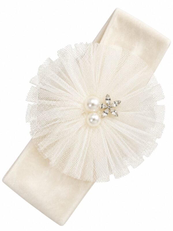 Bentita botez fete tulle ivory