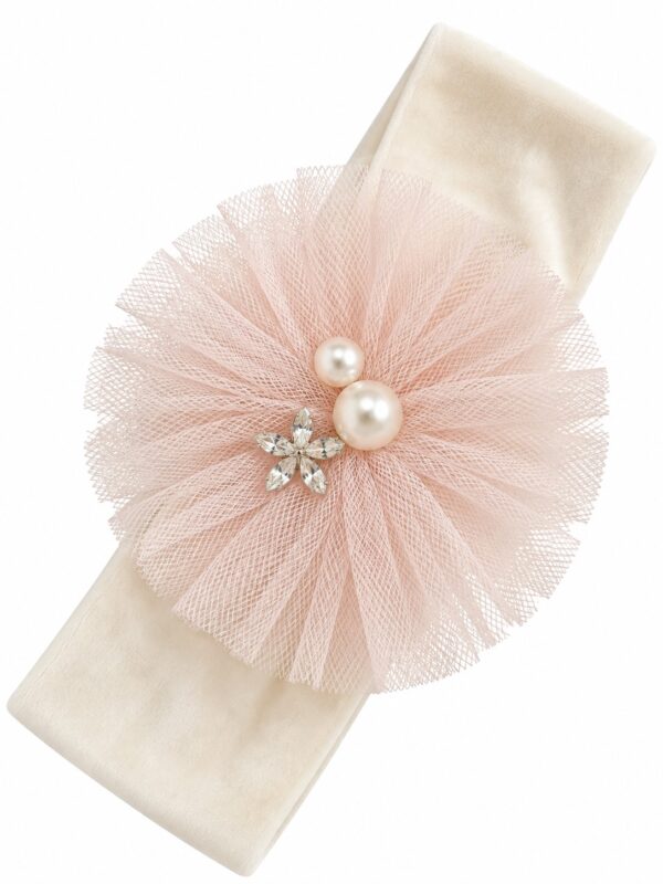 Bentita botez fete tulle roz