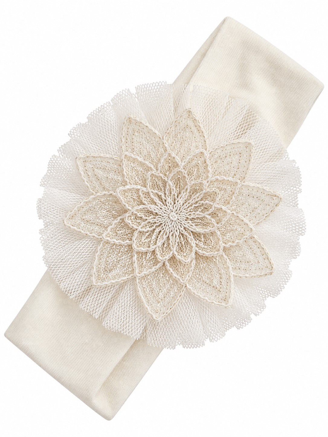 bentita botez fete crem flower