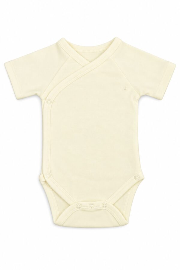 Body bebelusi maneca scurta crem