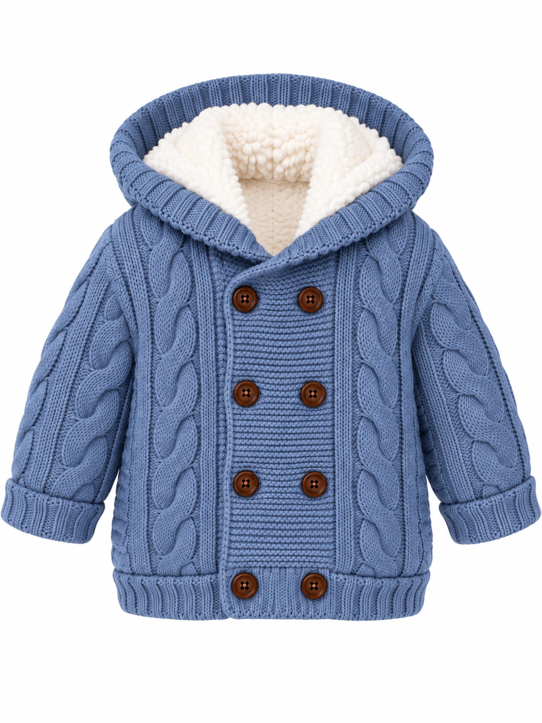 cardigan tricotat imblanit bebelusi blue