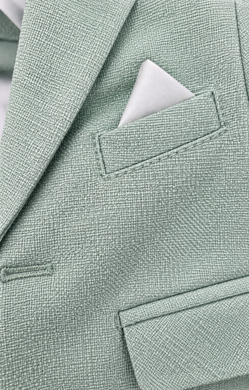 costum botez baieti CAROL verde aqua4
