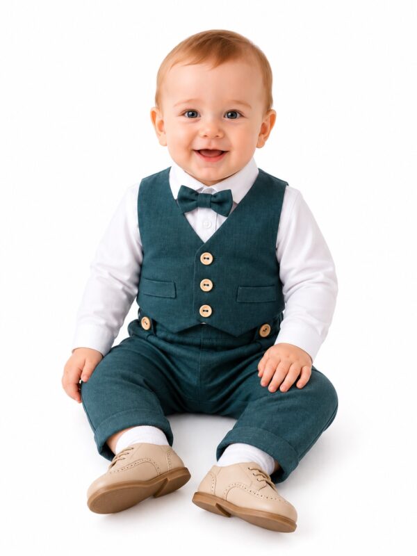 Costum botez baieti CATALIN AW verde