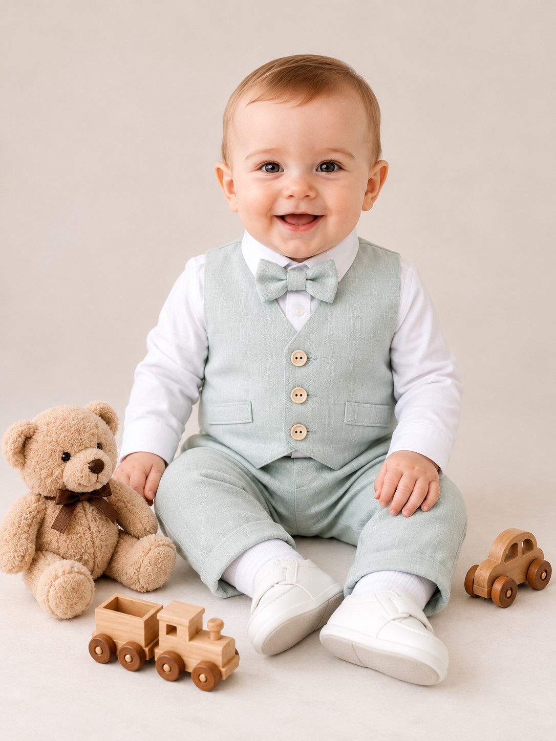 costum botez in catalin aw verde aqua